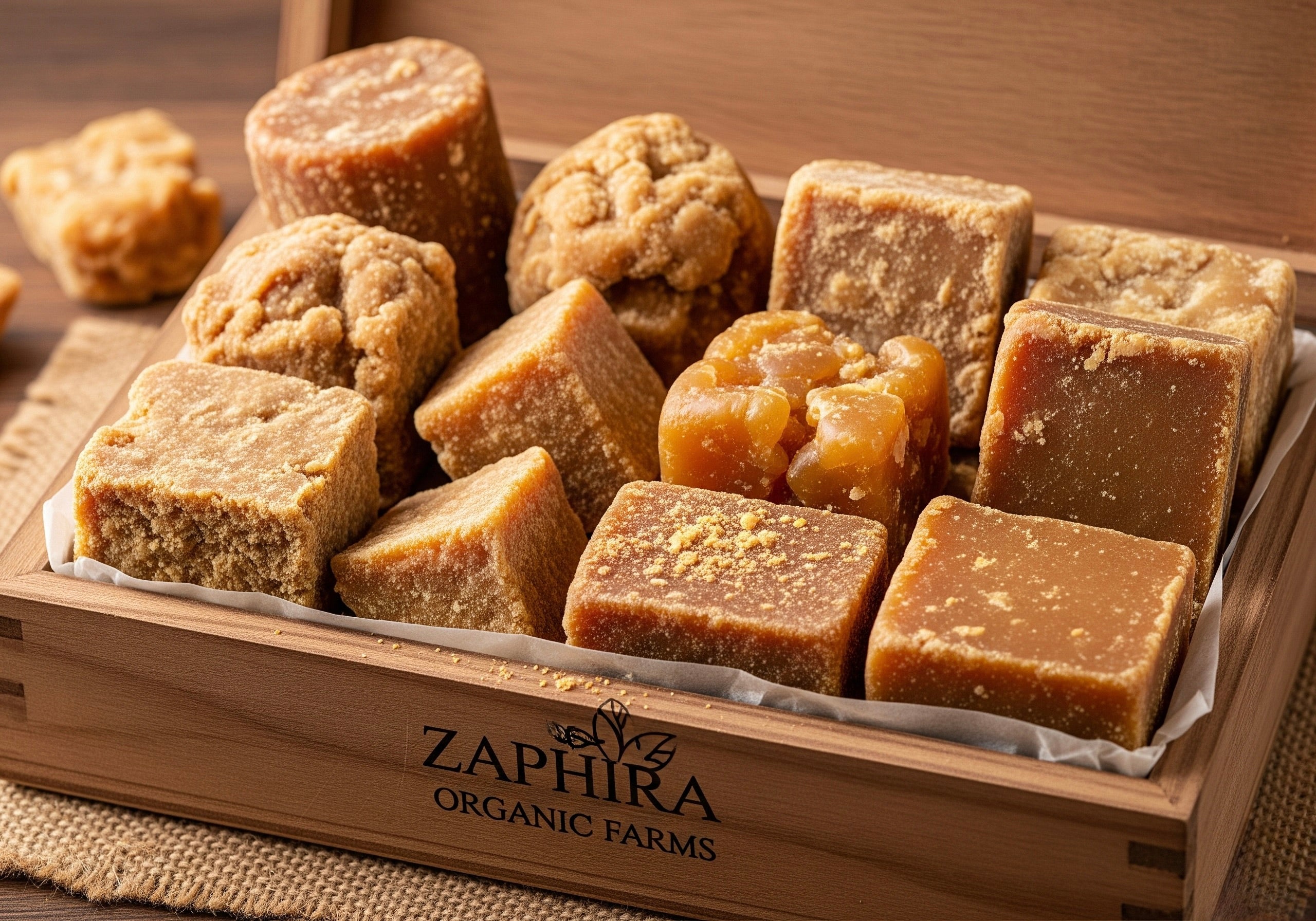 Jaggery Blocks (Desi Khaand, Kolhapuri Gud)
