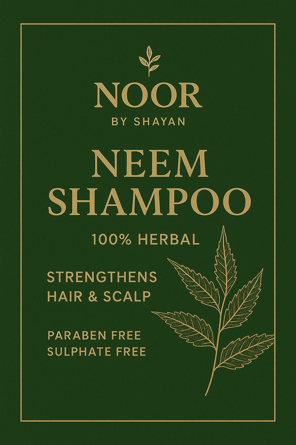 NEEM HAIR PURIFYING SHAMPOO Cleanse. Balance. Revive Handmade | Ayurvedic | Vegan | No Parabens | No Sulphates