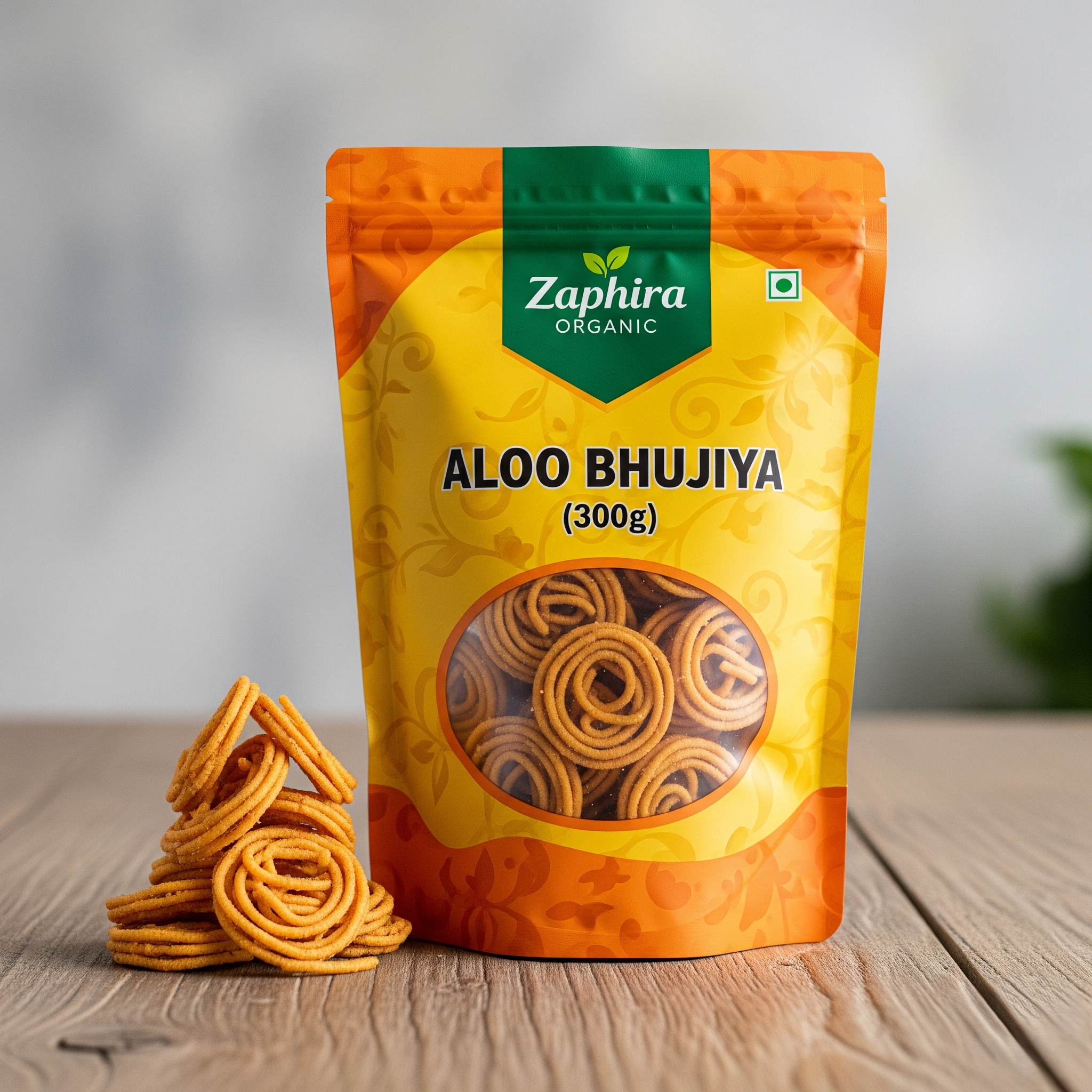 Aloo Bhujia 300G 300g - Traditional Indian Namkeen from Zaphira