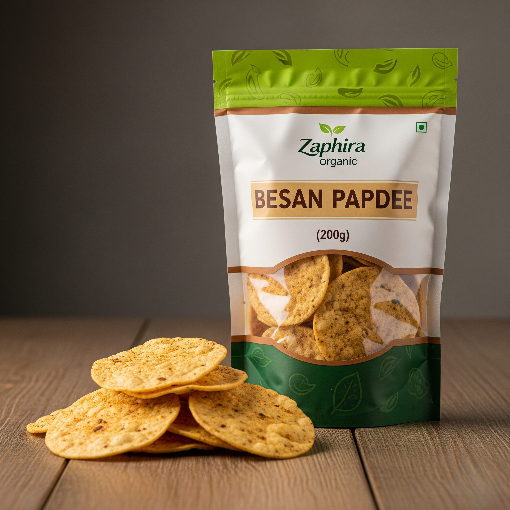 Besan Papdi 200G 200g - Traditional Indian Namkeen from Zaphira