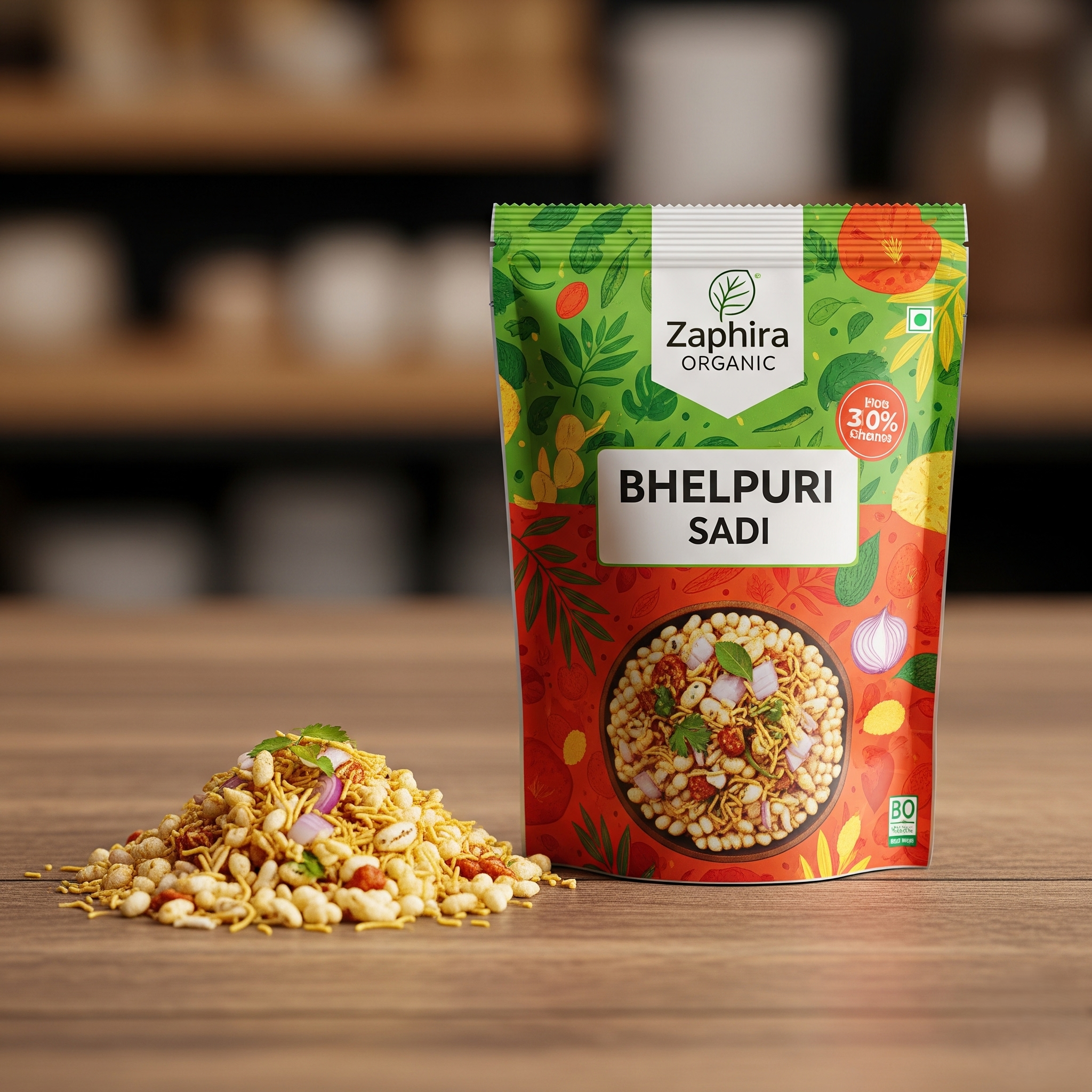 Bhelpuri Sadi 250g - Traditional Indian Namkeen from Zaphira
