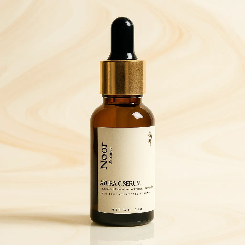 Noor Ayura C Vitamin C Face Serum | Handmade Ayurvedic Formula | Brightening, Hydrating, Anti-Aging | 30ml | For All Skin Types – Men & Women NoorbyShayan