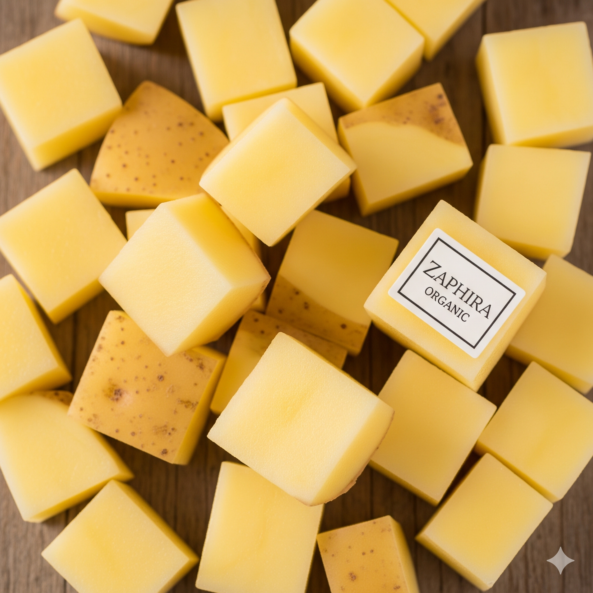 Cut Potato Cubes