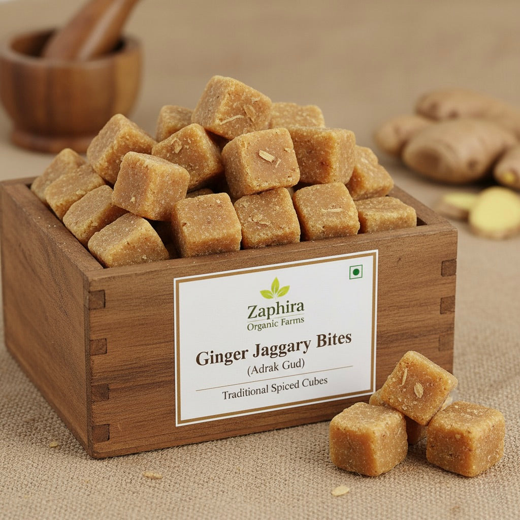 Ginger Jaggery Bites (Adraki Gud)