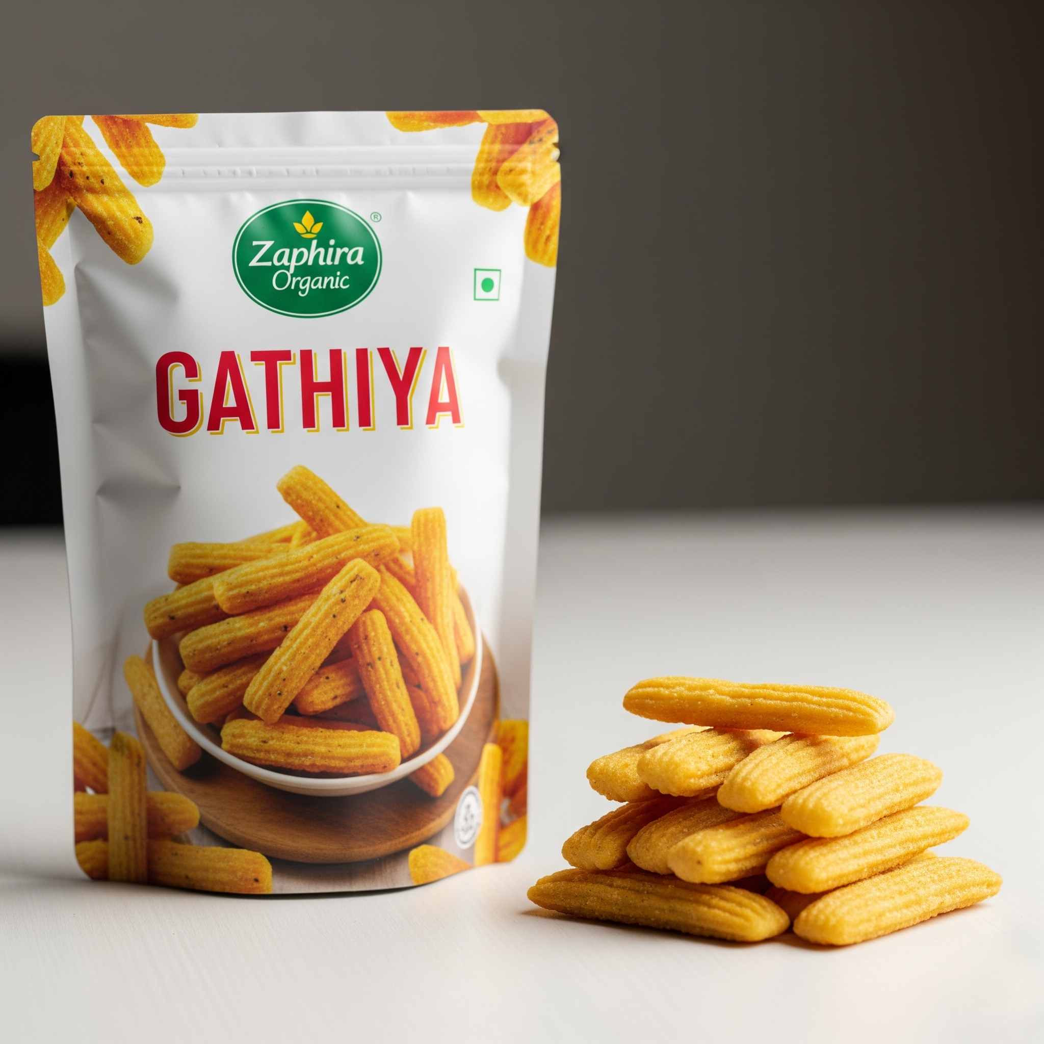 Gathiya 250g - Traditional Indian Namkeen from Zaphira