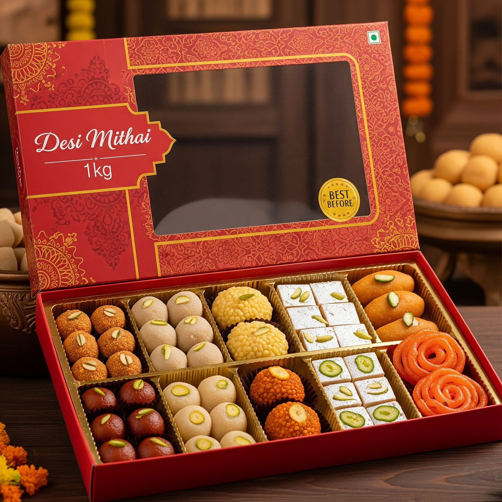 Desi Mithai Box (1kg)