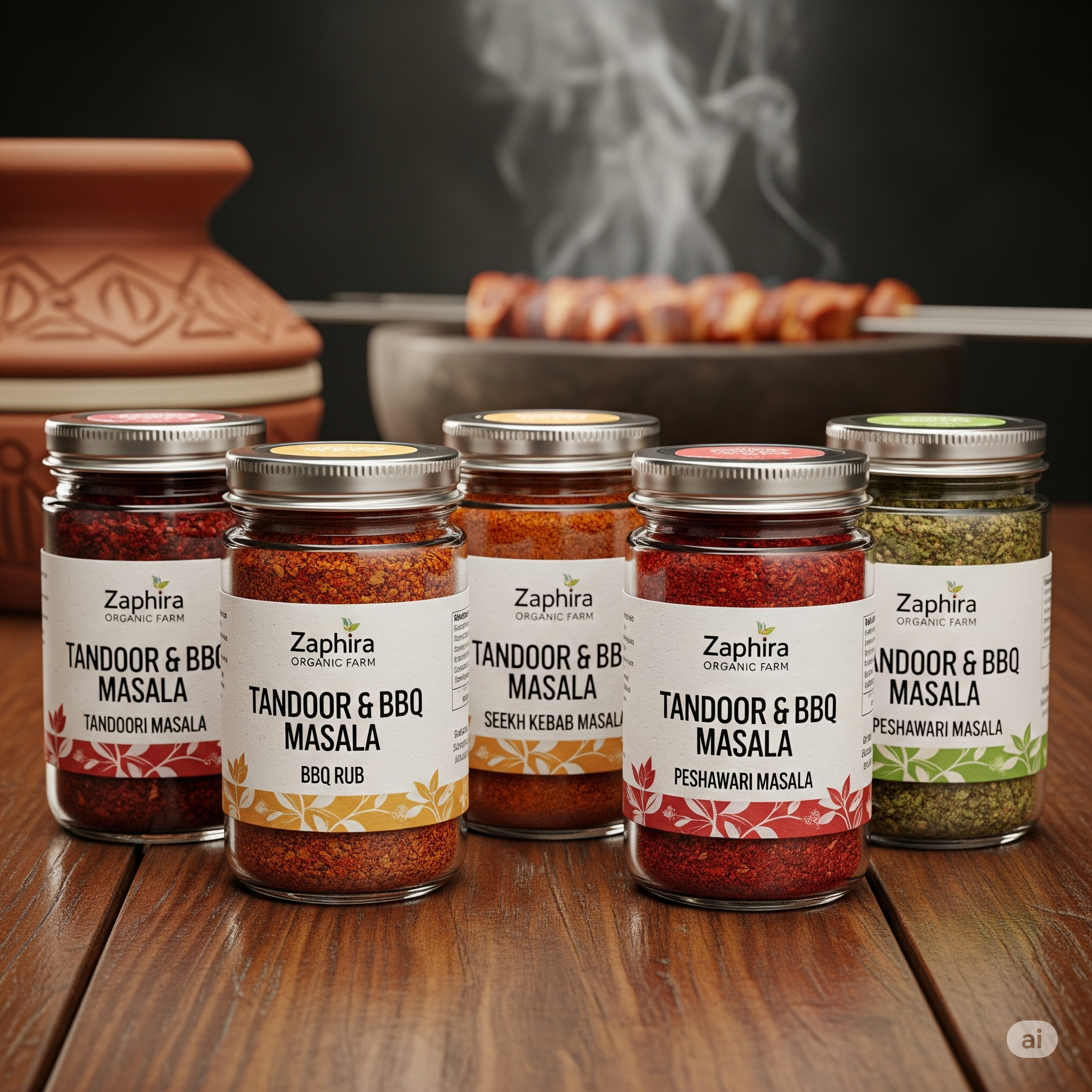 Tandoor & BBQ Masala Pack (5 jars)