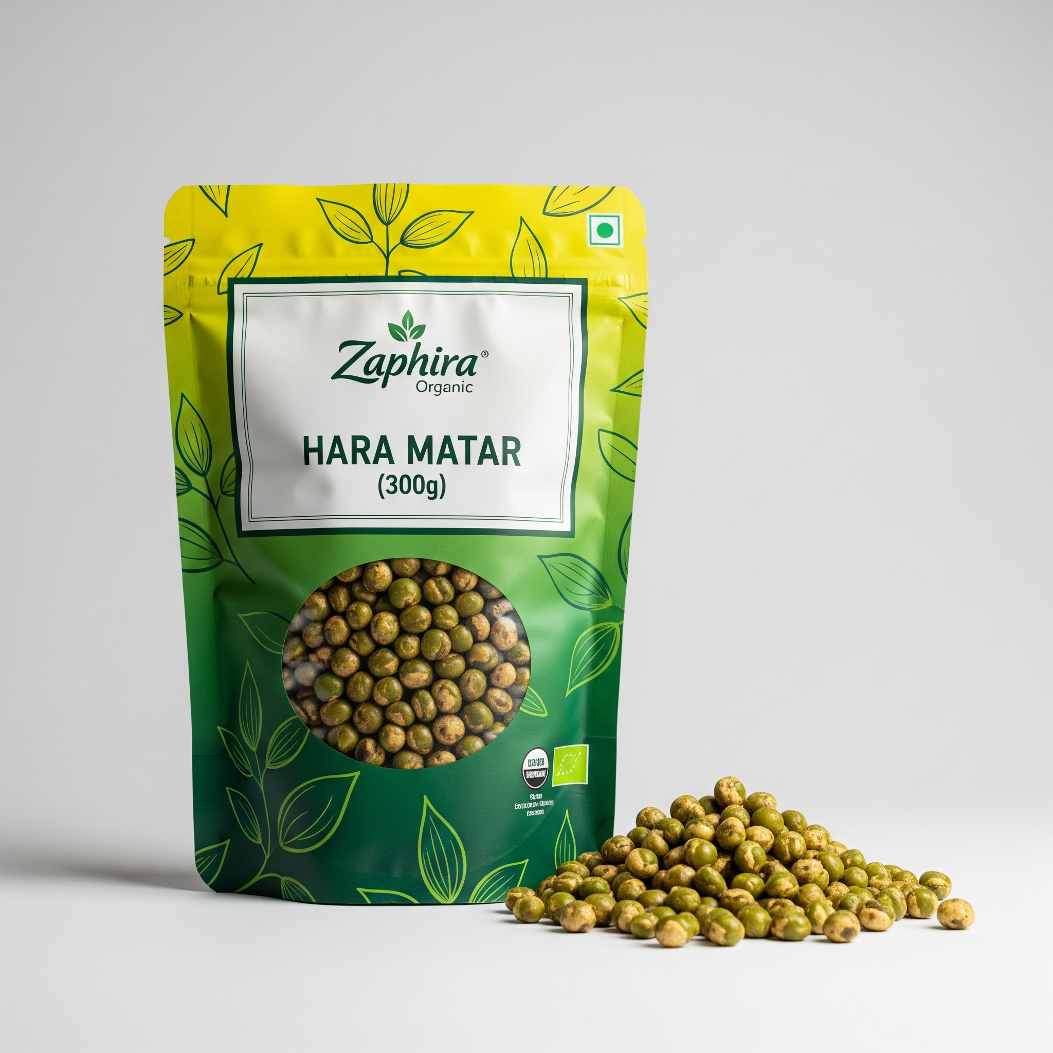 Hara Matar 300G 300g - Traditional Indian Namkeen from Zaphira