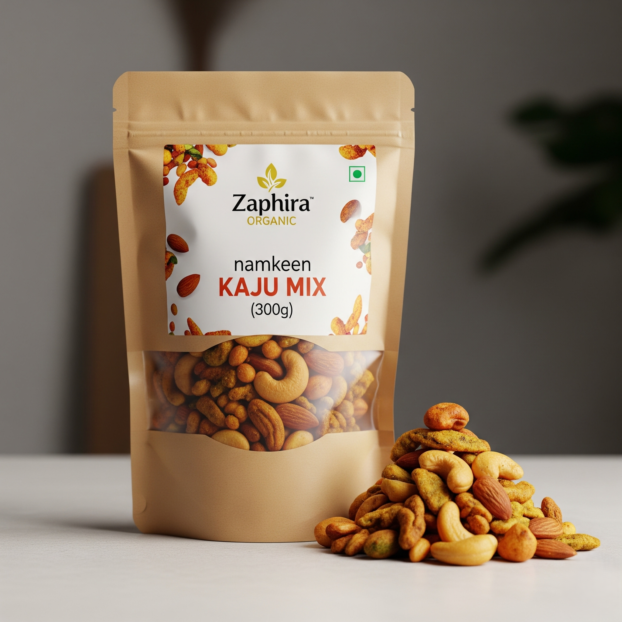 Kaju Mix 300G 300g - Traditional Indian Namkeen from Zaphira