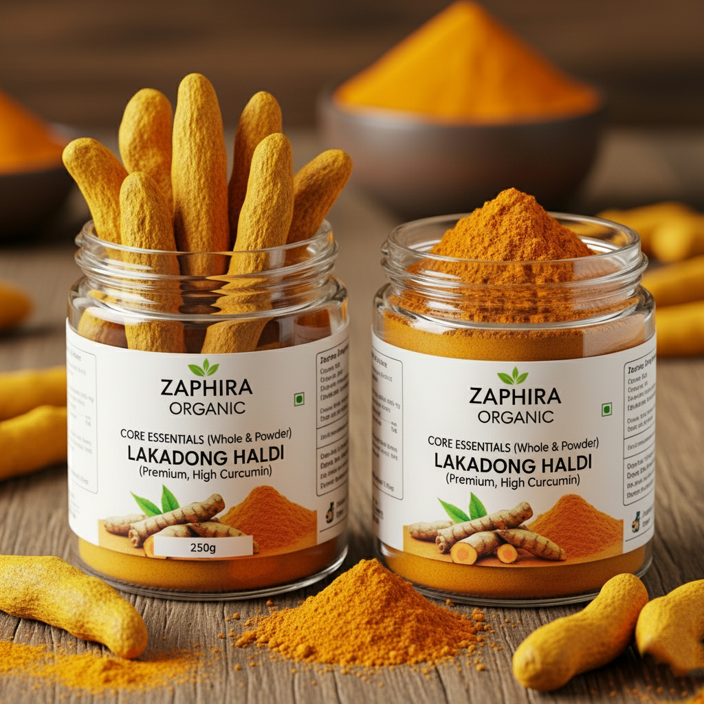 Lakadong Haldi (Premium, High Curcumin)