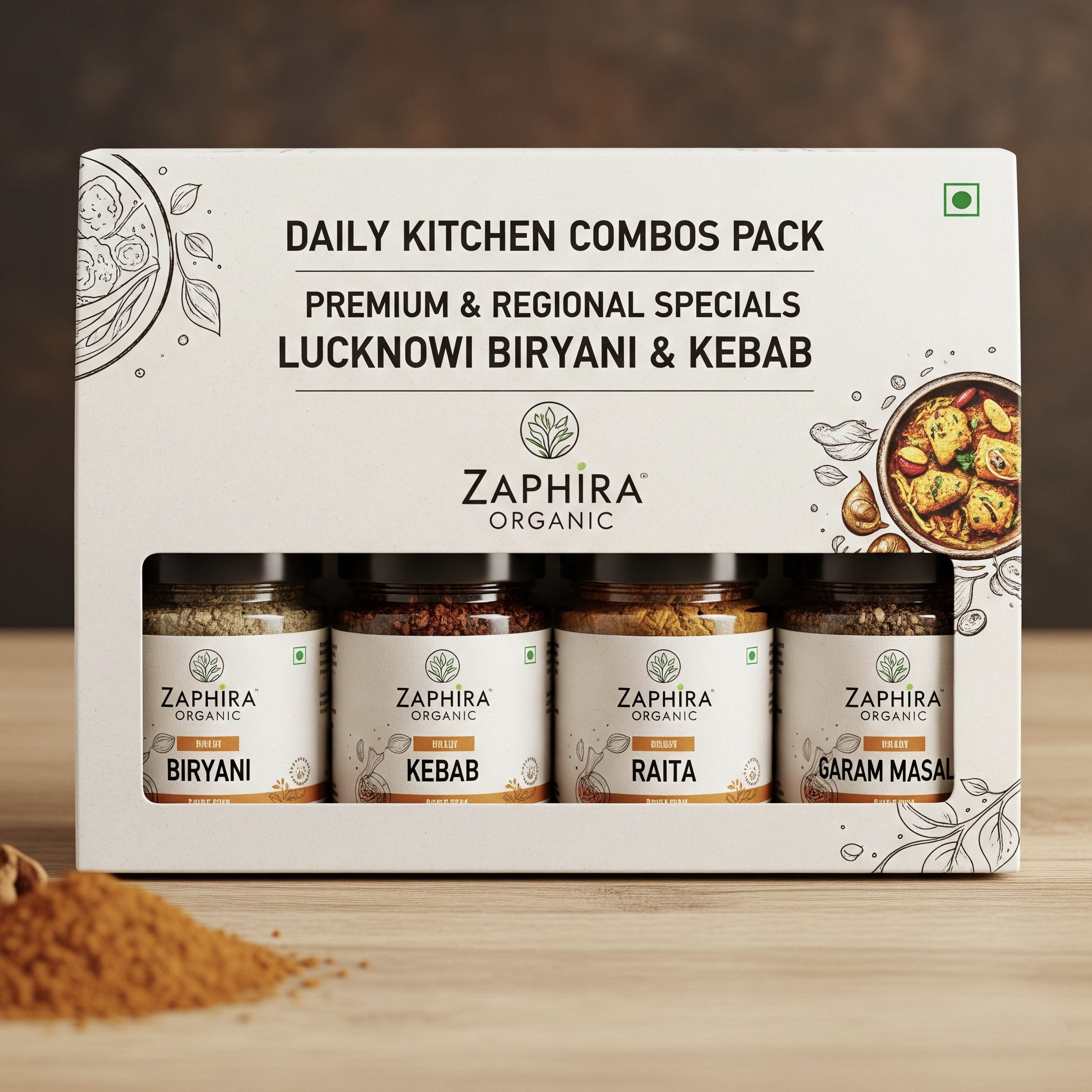 Lucknowi Biryani & Kebab Pack (4 jars)