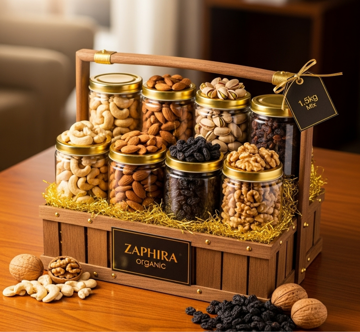 Luxury Dry Fruit Hamper (1.5kg mix)