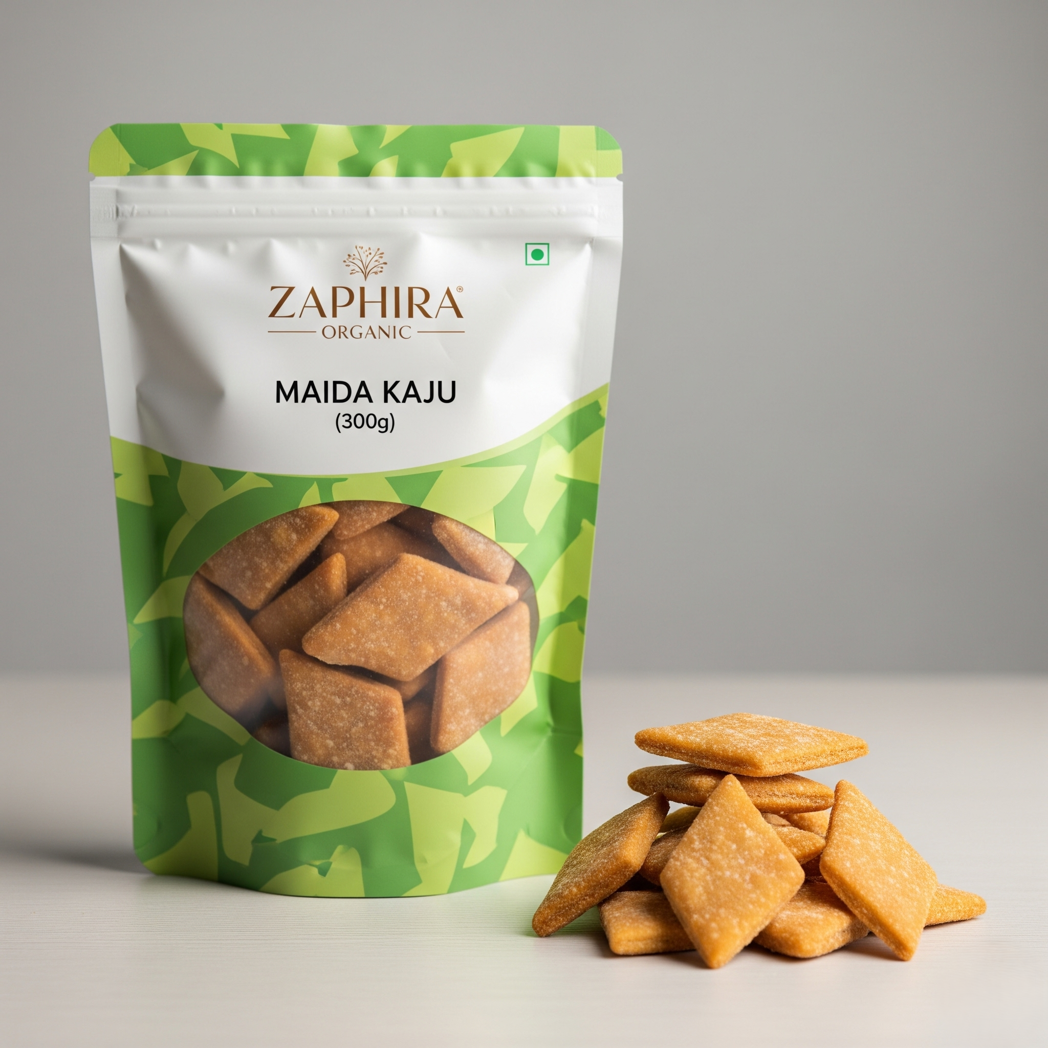 Maida Kaju 300G 300g - Traditional Indian Namkeen from Zaphira