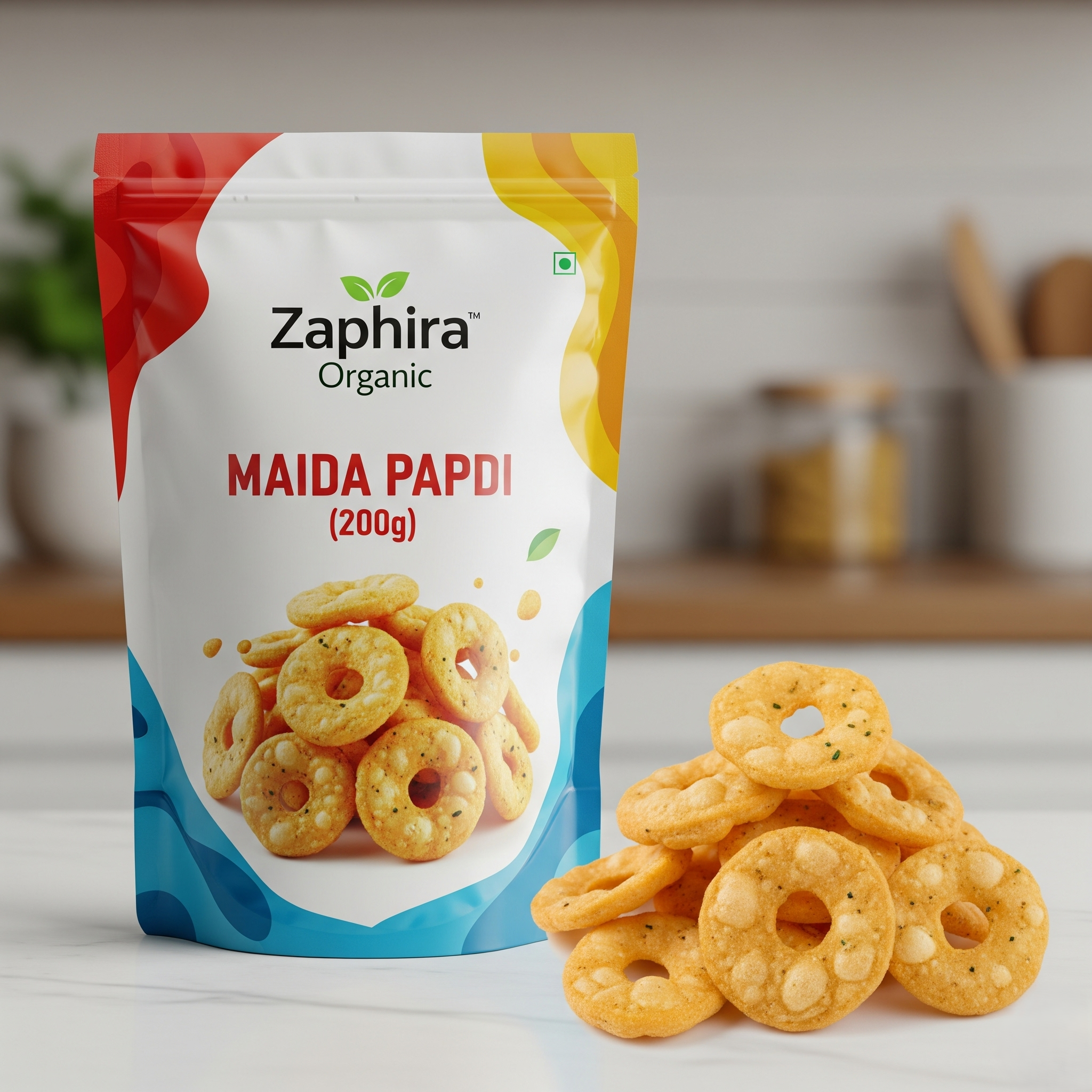 Maida Papdi 200G 200g - Traditional Indian Namkeen from Zaphira