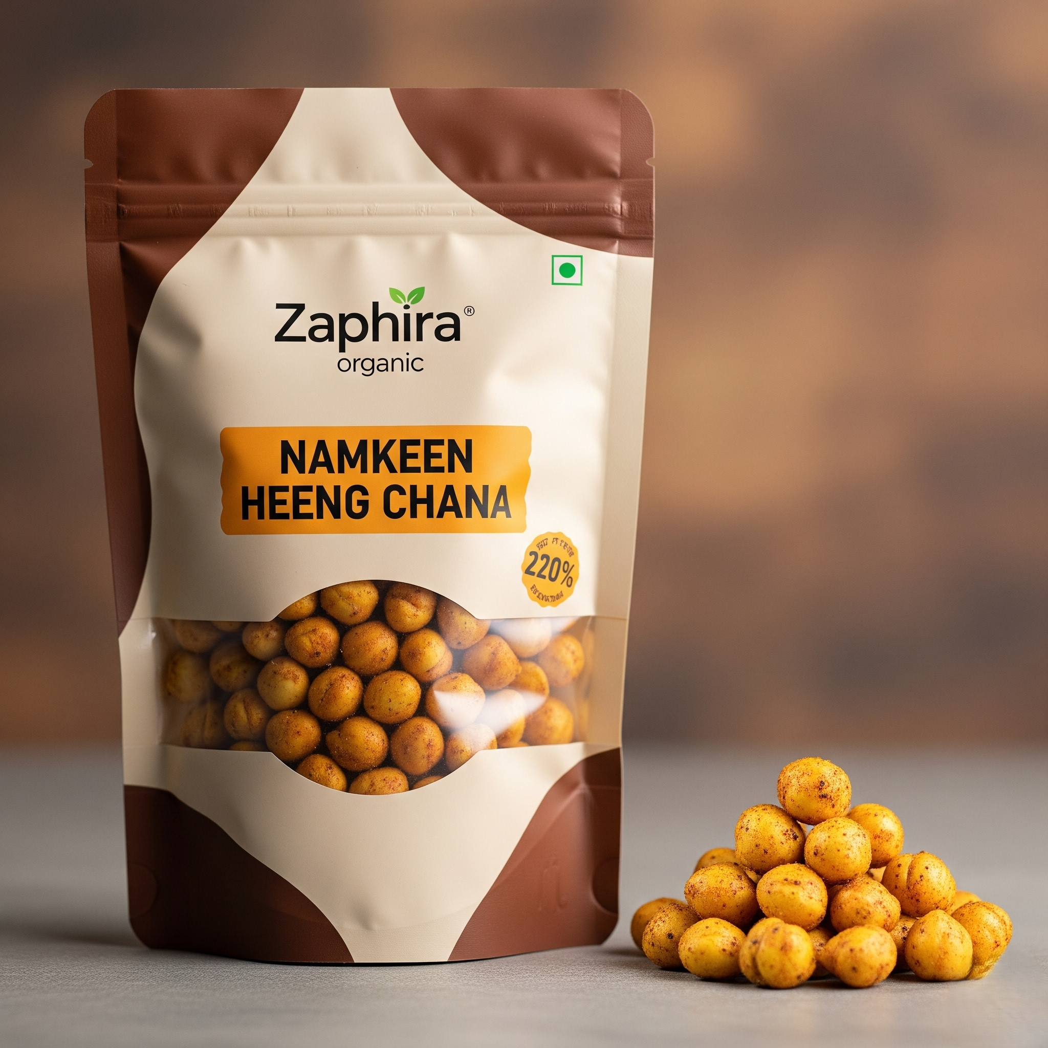 Hing Chana 250g - Traditional Indian Namkeen from Zaphira