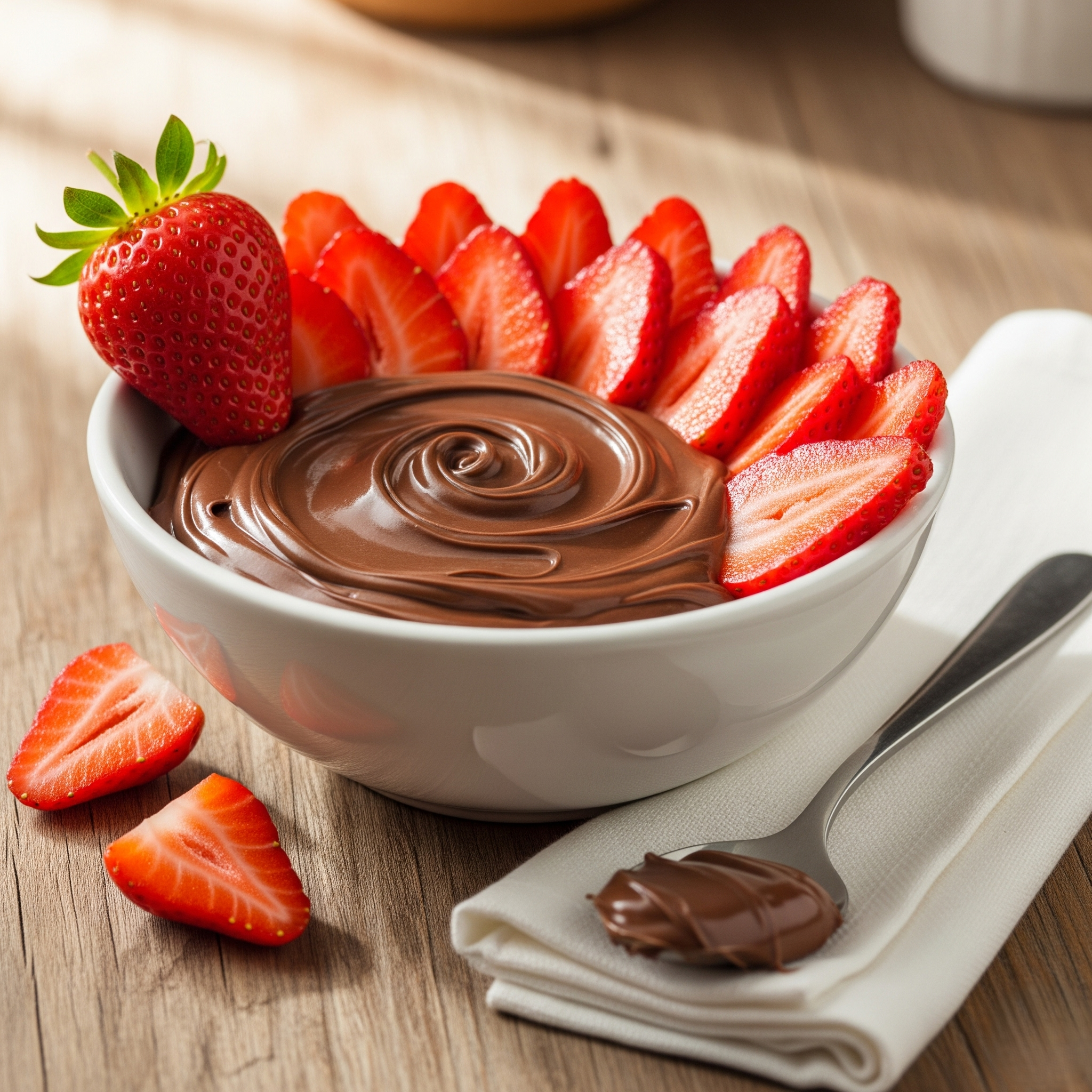 Nutella Strawberry Bowl