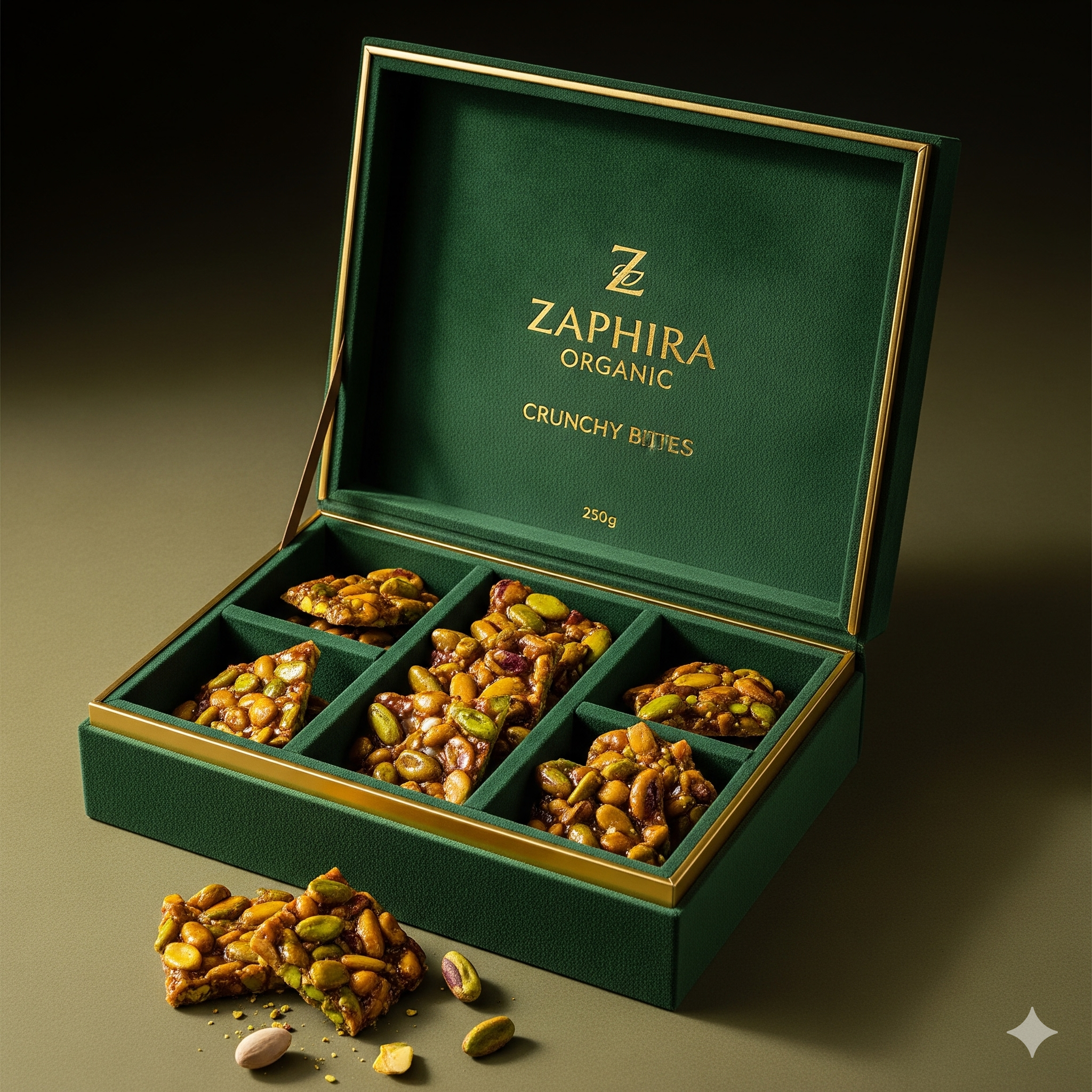 Pistachio Brittle (Crunchy Bites) Box