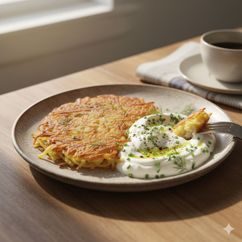 Danbro Hash Brown + Herb Yogurt - Sunday Morning